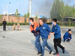 公司举行消防清静综合预案演练