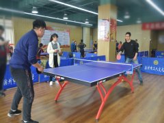 公司乒乓球角逐激情上演