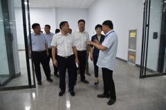 滨城区向导一行来公司调研指导事情